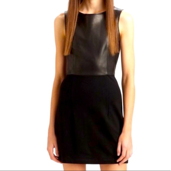 Theory Dresses & Skirts - Stunning Theory Leather blend Sheath